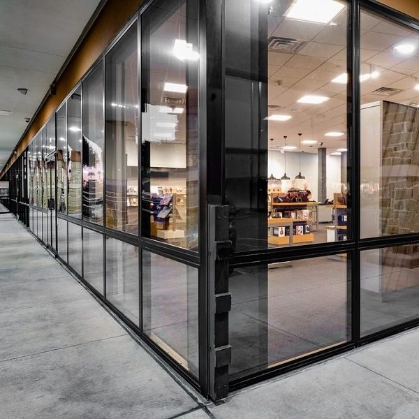 DefenseLite security glazing unit with clear polycarbonate shield.