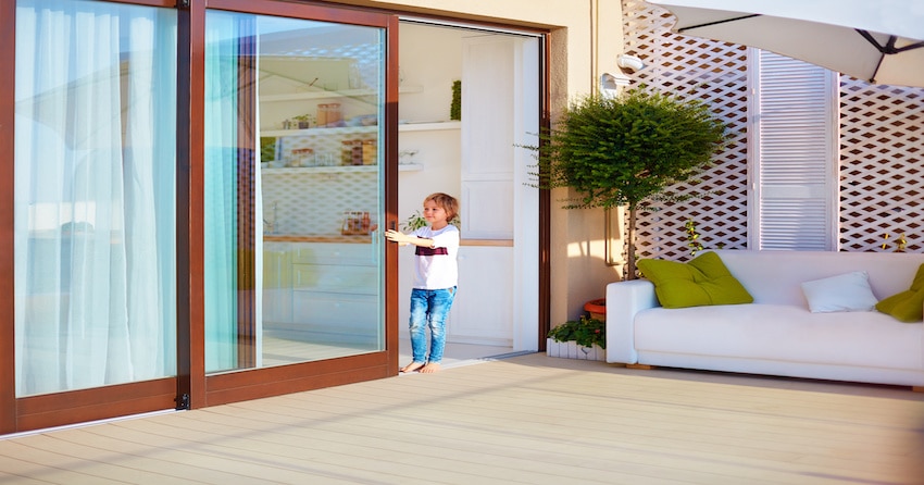 Sliding on sale door security