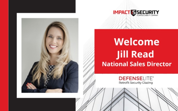 Welcome banner announcing Jill Read as National Sales Director at Impact Security