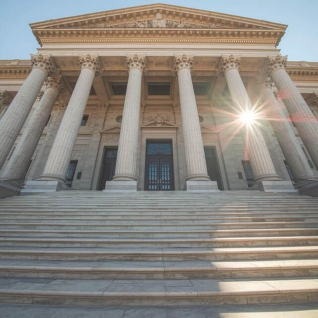 Courthouse entrance